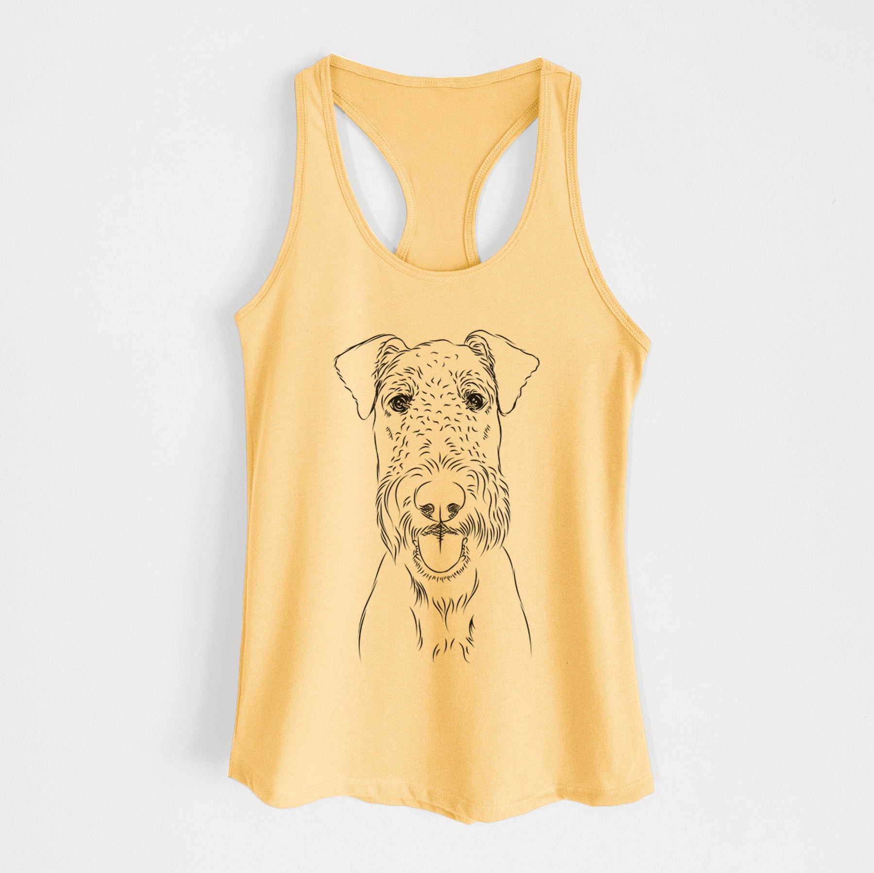 Andy the Airedale Terrier - Women's Racerback Tanktop