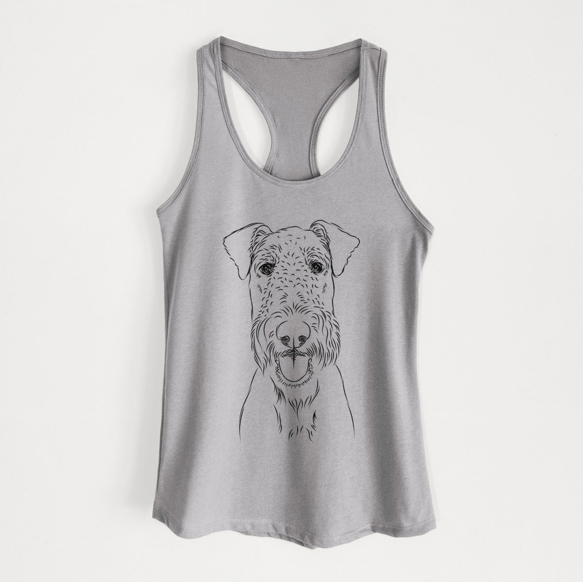 Andy the Airedale Terrier - Women&#39;s Racerback Tanktop