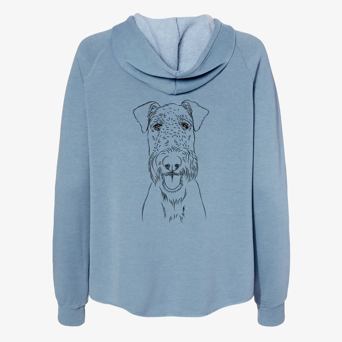 Andy the Airedale Terrier - Women's Cali Wave Zip-Up Sweatshirt