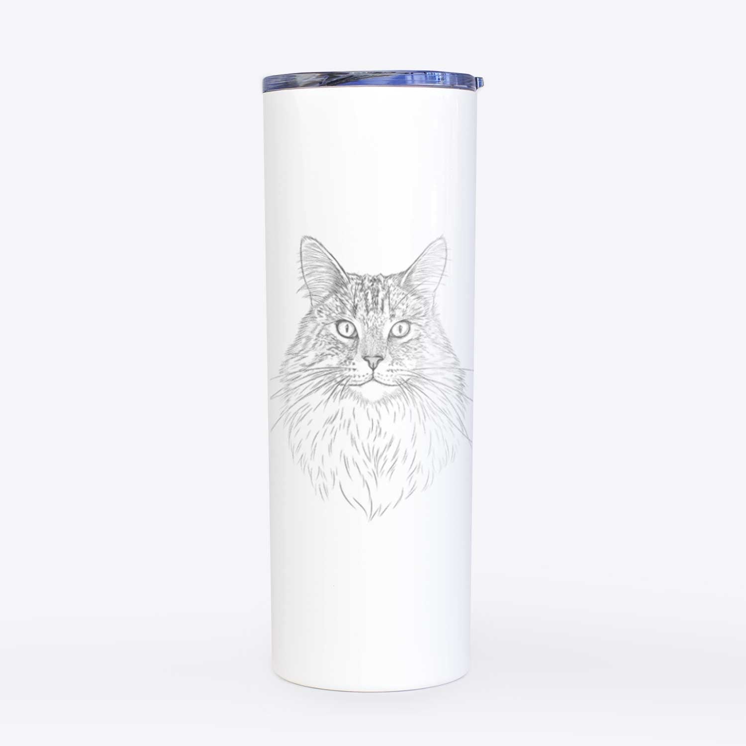 Angel the Maine Coon Cat - 20oz Skinny Tumbler