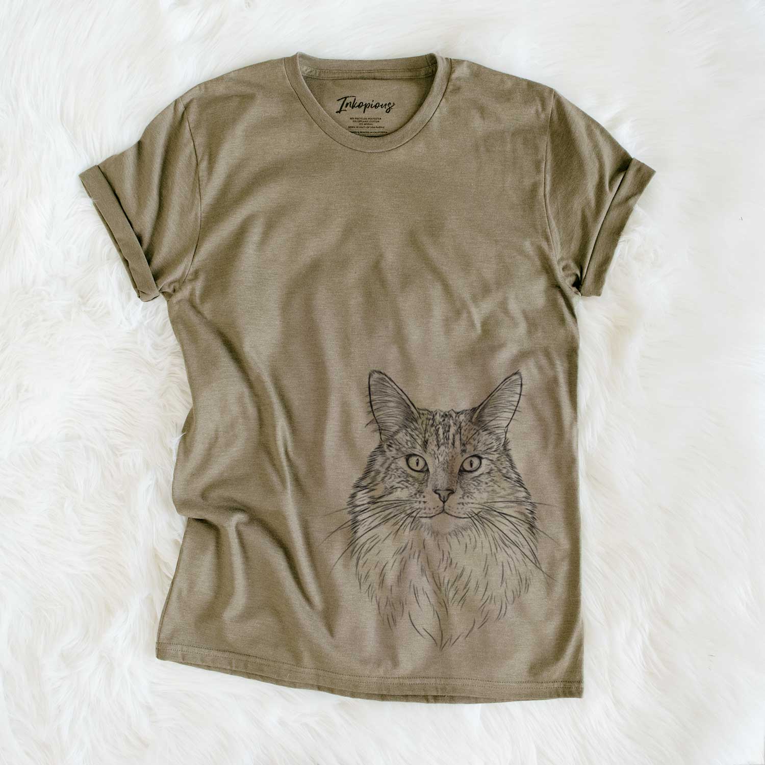 Bare Angel the Maine Coon Cat - Unisex Crewneck