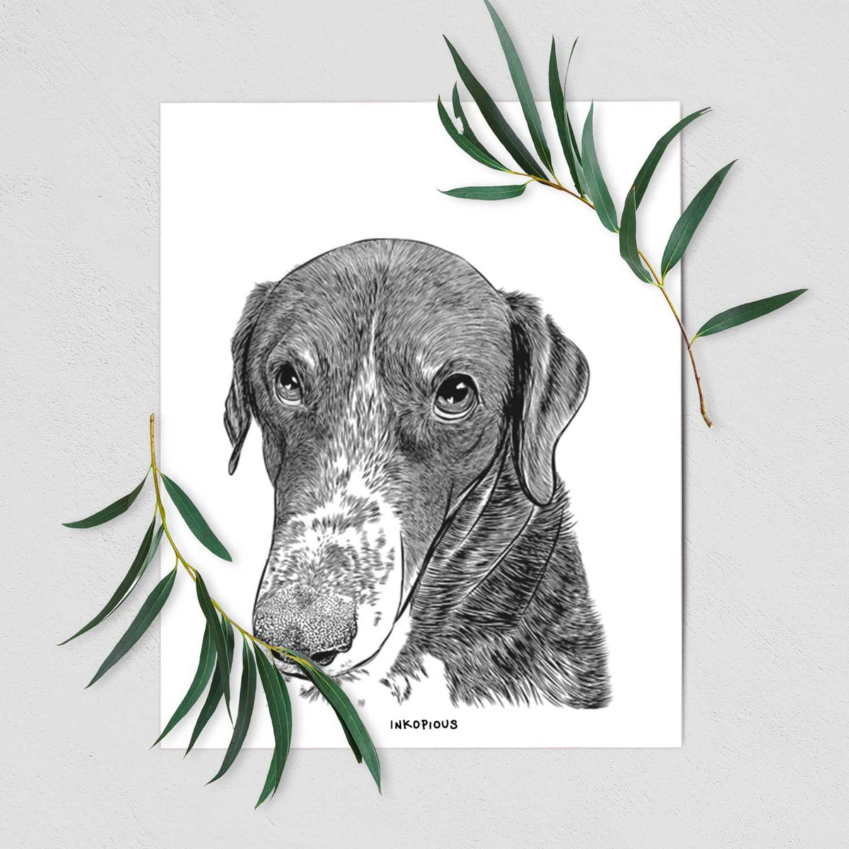 Angel Orion the Mixed Breed Art Print