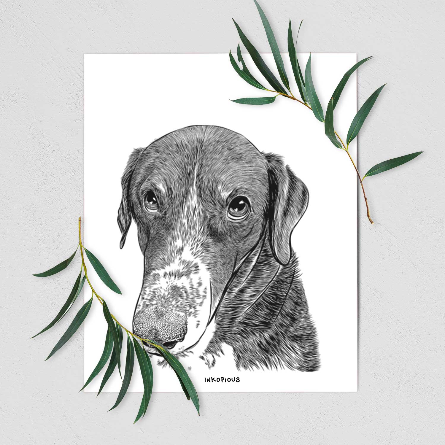 Angel Orion the Mixed Breed Art Print