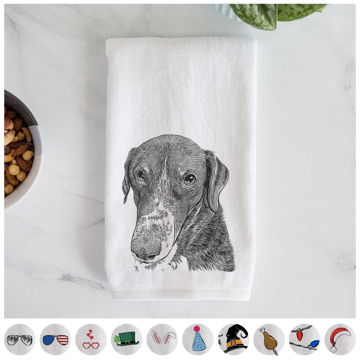 Angel Orion the Mixed Breed Decorative Hand Towel