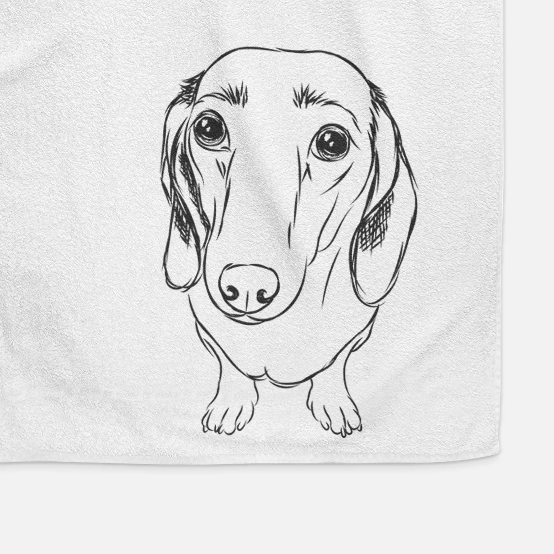 Annabelle the Dachshund Decorative Hand Towel