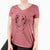 Bare Annabelle the Dachshund - Women's V-neck Shirt