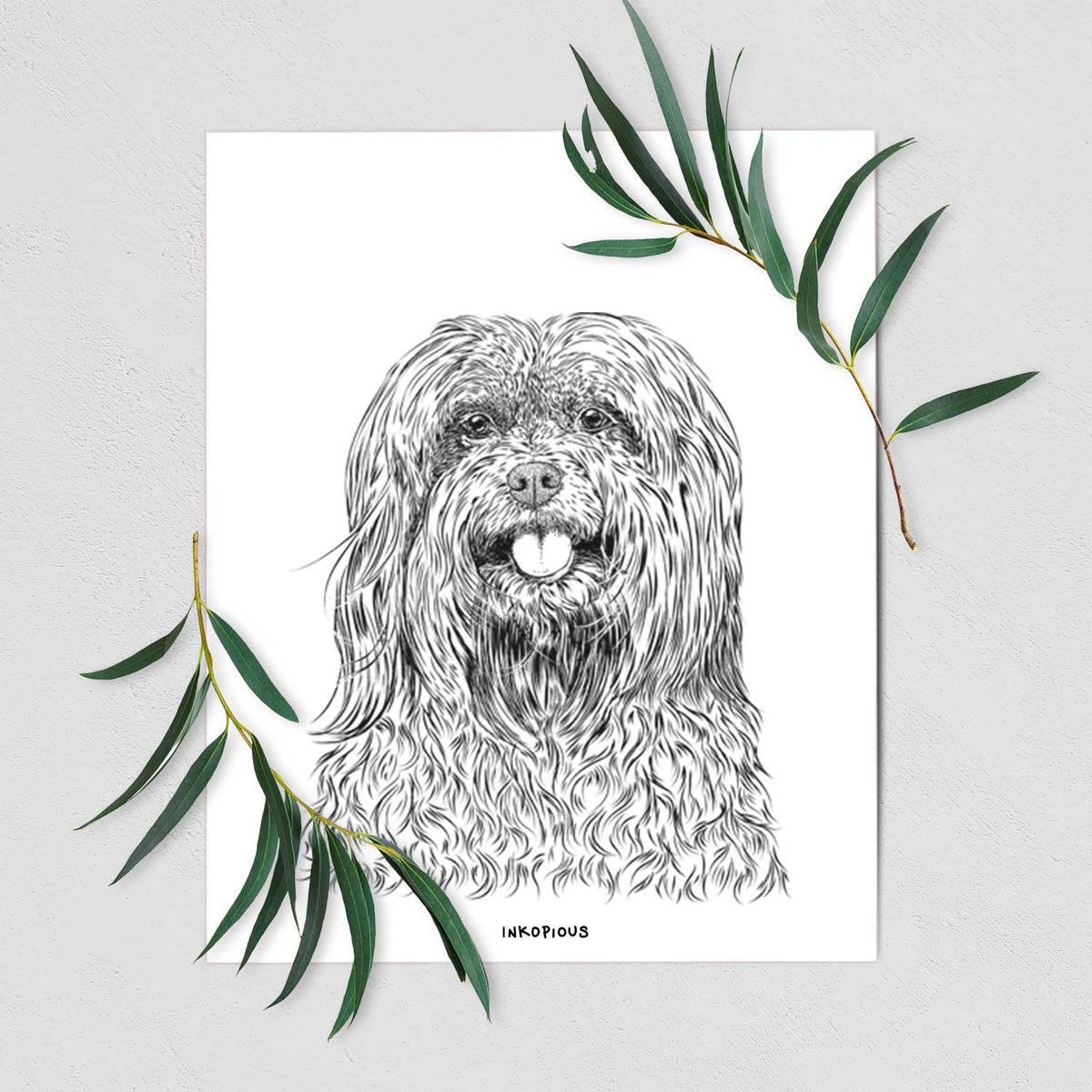 Annie the Mixed Breed Art Print
