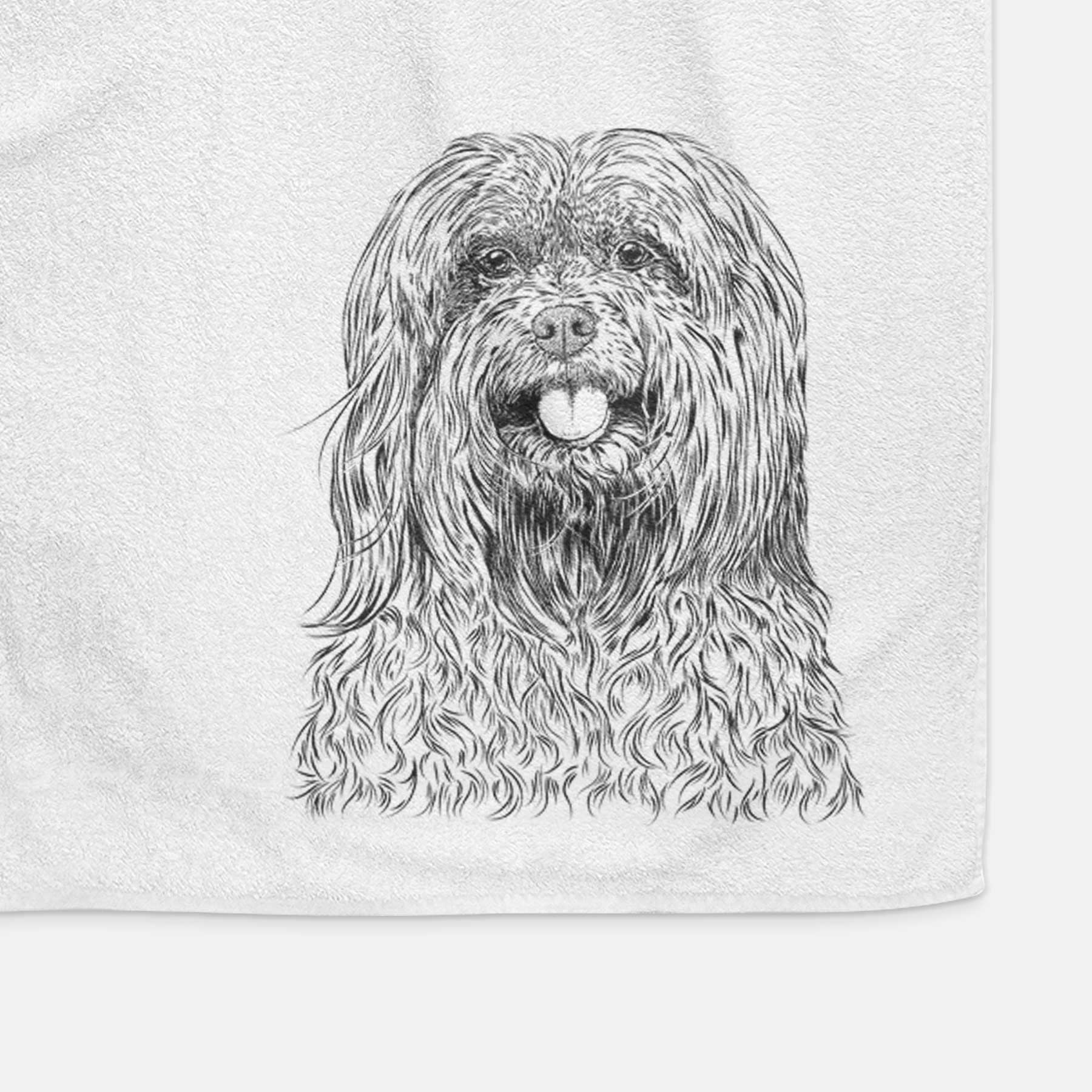 Annie the Mixed Breed Decorative Hand Towel