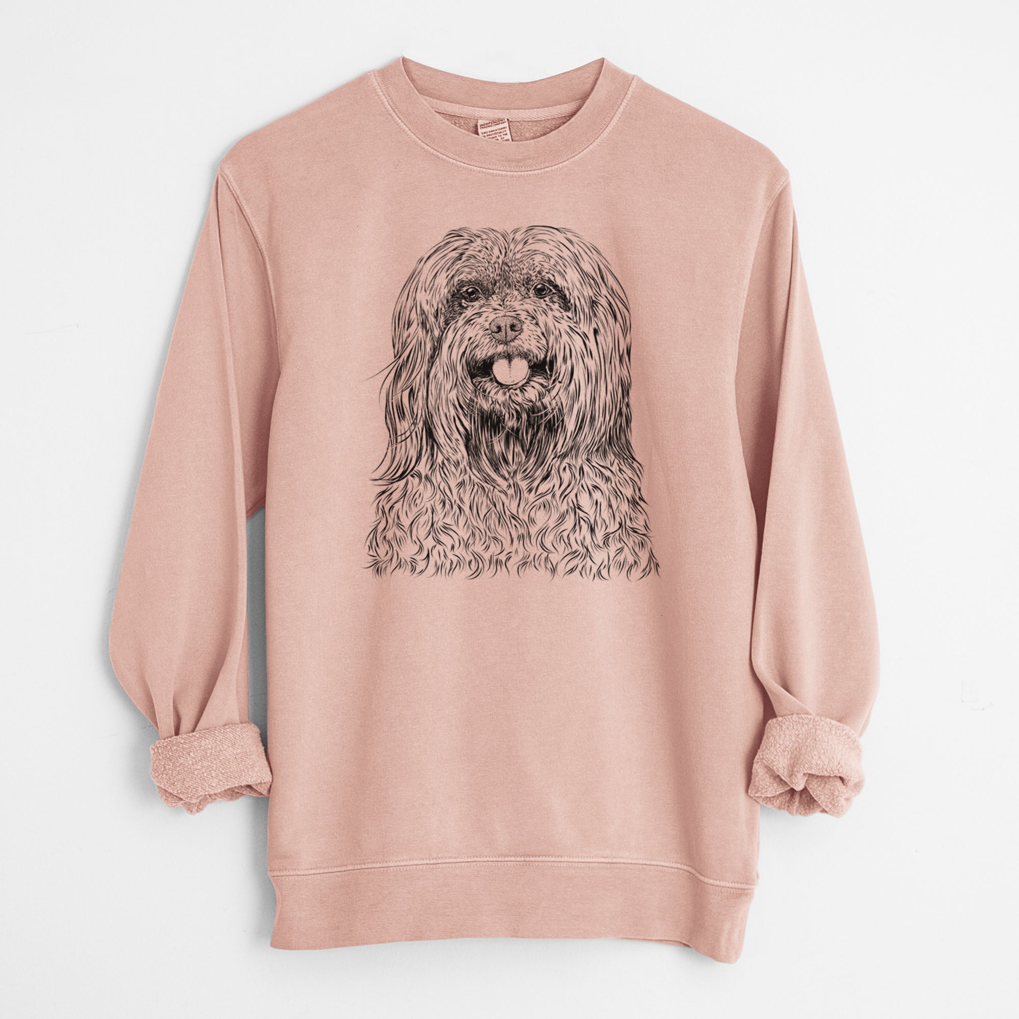 Bare Annie the Mixed Breed - Unisex Pigment Dyed Crew Sweatshirt