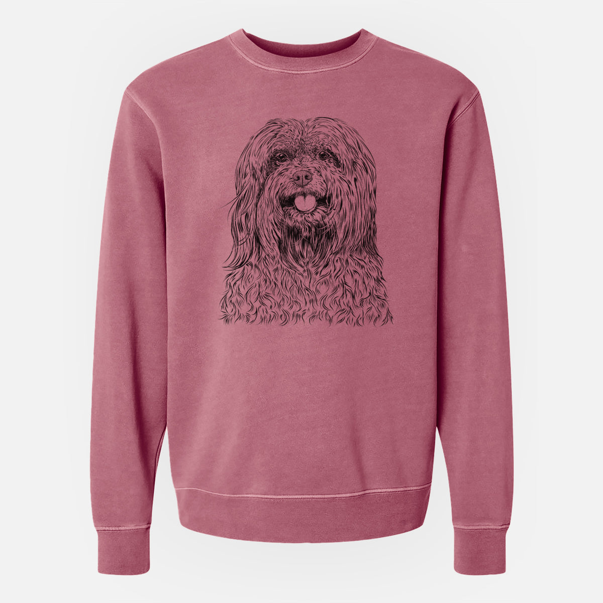 Bare Annie the Mixed Breed - Unisex Pigment Dyed Crew Sweatshirt