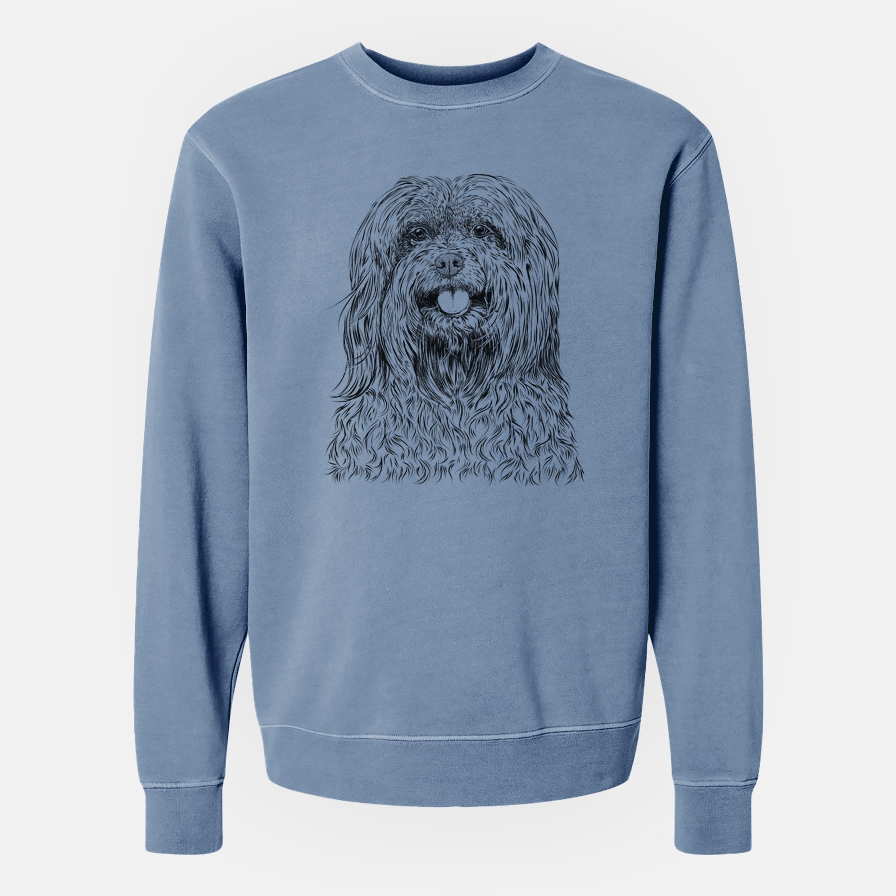 Bare Annie the Mixed Breed - Unisex Pigment Dyed Crew Sweatshirt