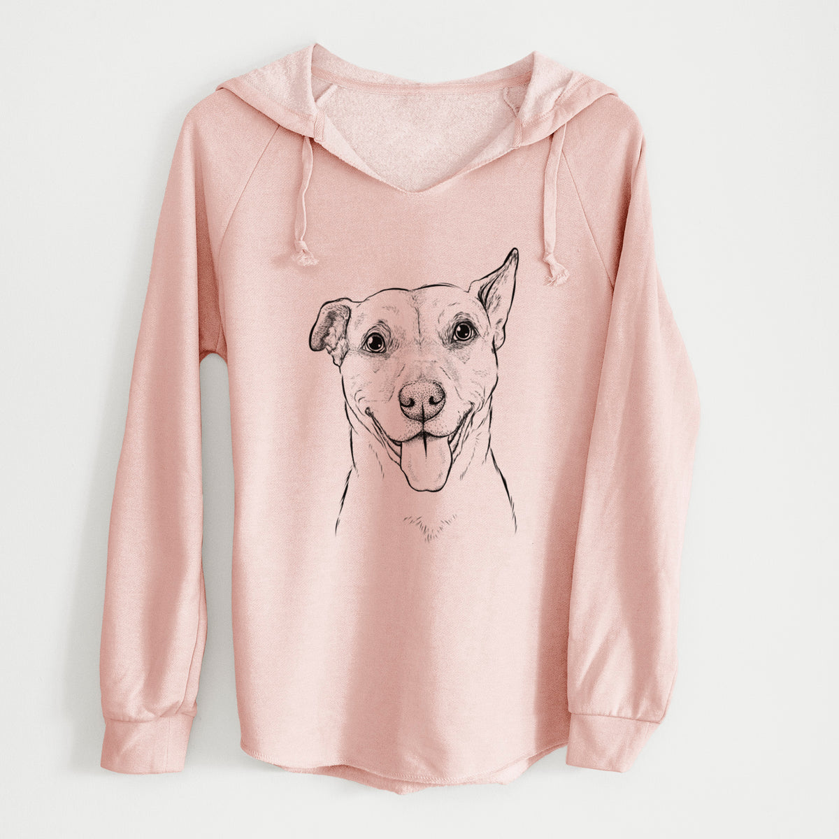 Bare Annie Belle the Pitbull Mix - Cali Wave Hooded Sweatshirt
