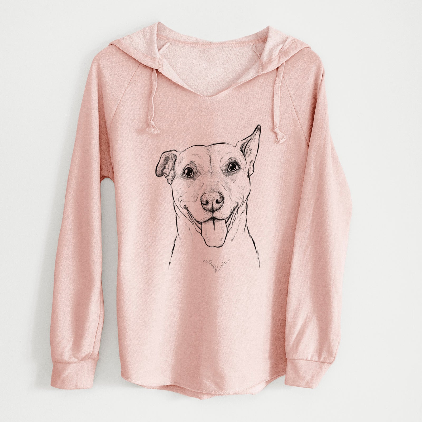 Bare Annie Belle the Pitbull Mix - Cali Wave Hooded Sweatshirt