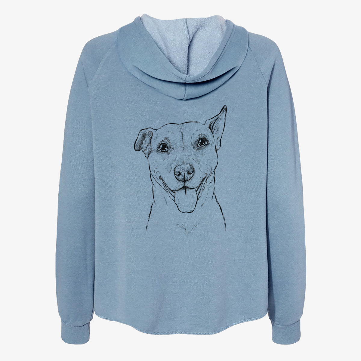 Annie Belle the Pitbull Mix - Women's Cali Wave Zip-Up Sweatshirt