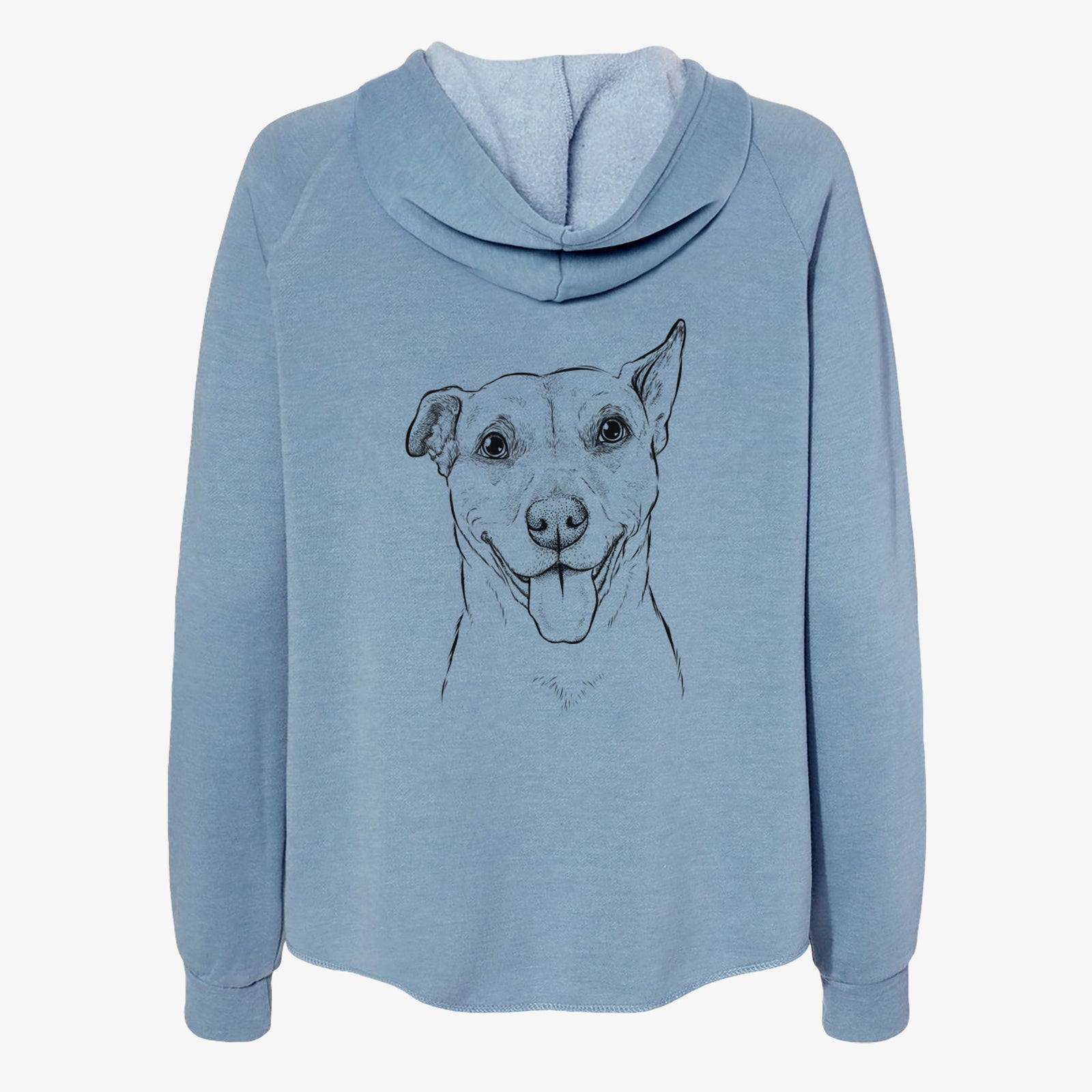 Annie Belle the Pitbull Mix - Women's Cali Wave Zip-Up Sweatshirt