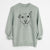 Bare Annie Belle the Pitbull Mix - Unisex Pigment Dyed Crew Sweatshirt