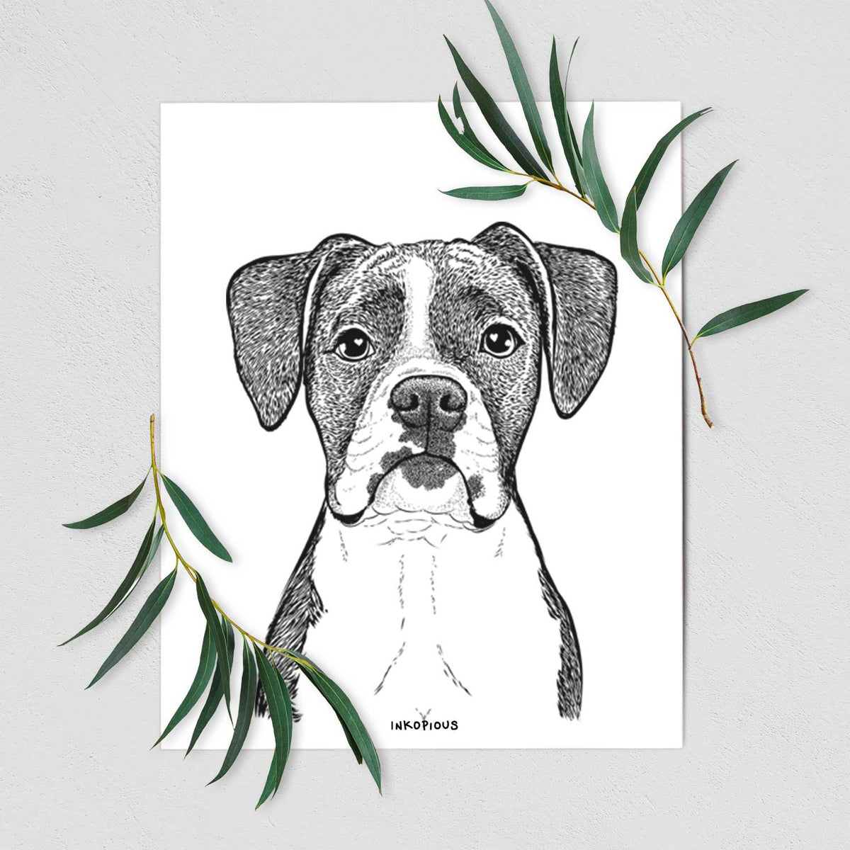 Annie the Boxer Art Print