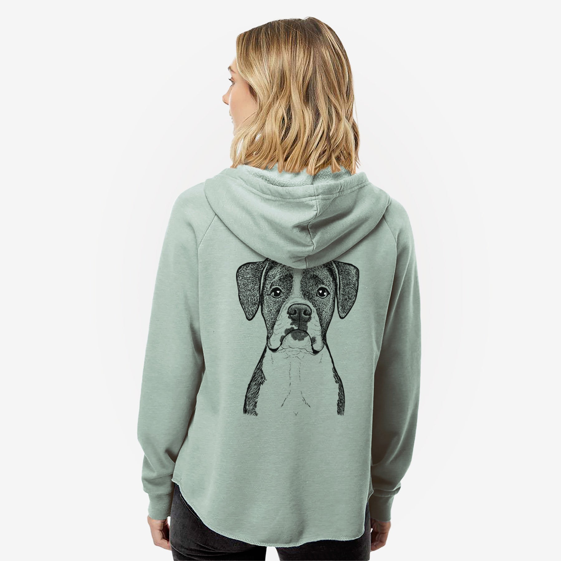 Annie the Boxer - Women's Cali Wave Zip-Up Sweatshirt