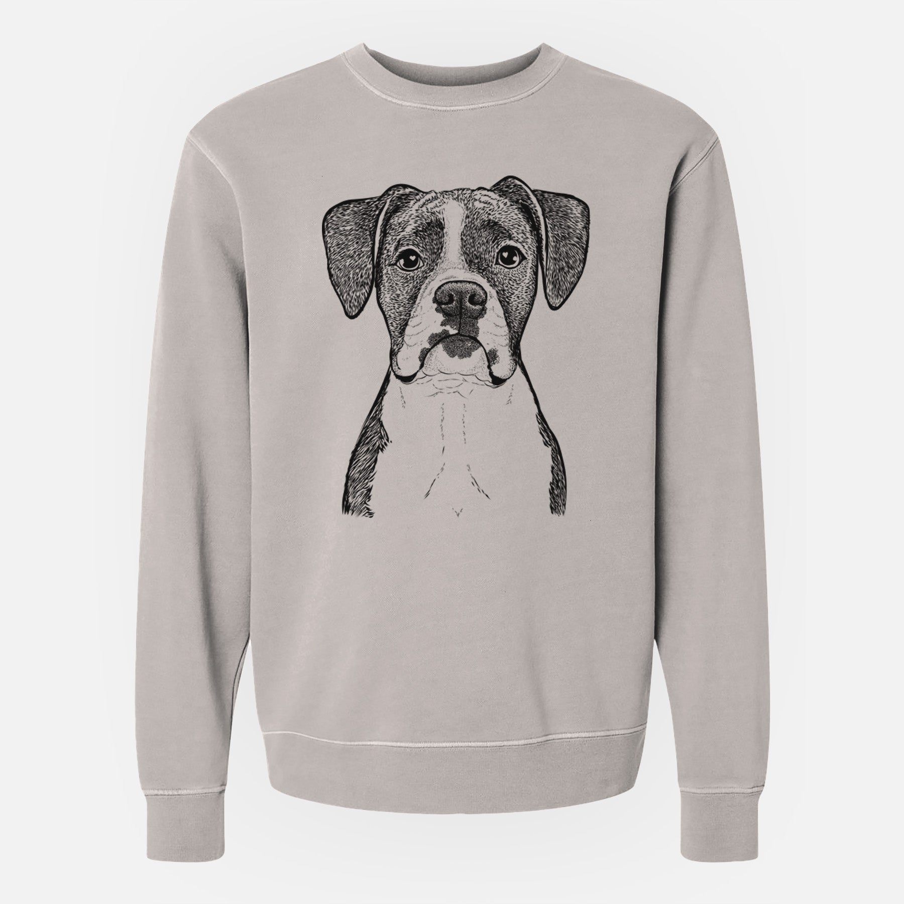 Bare Annie the Boxer - Unisex Pigment Dyed Crew Sweatshirt