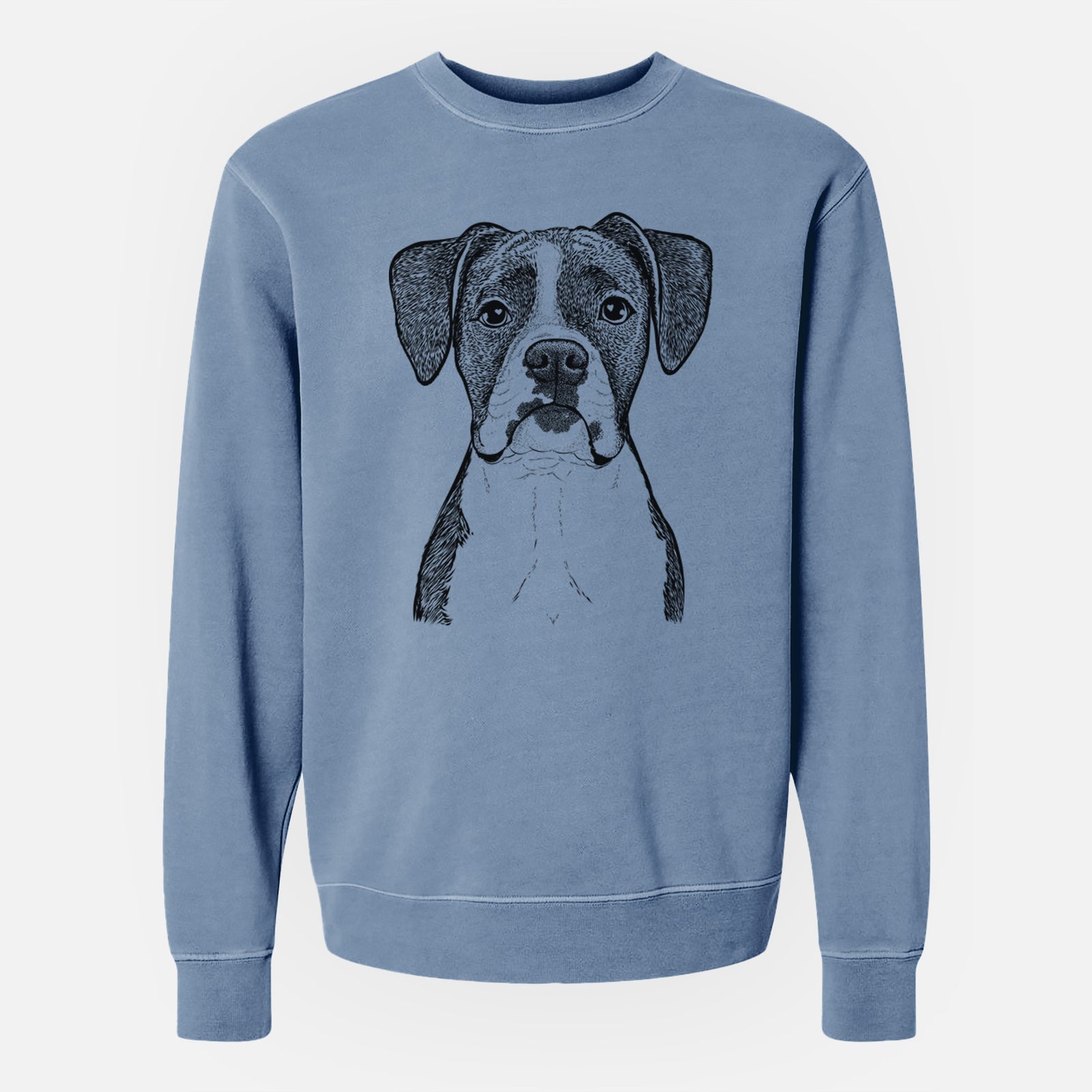 Bare Annie the Boxer - Unisex Pigment Dyed Crew Sweatshirt