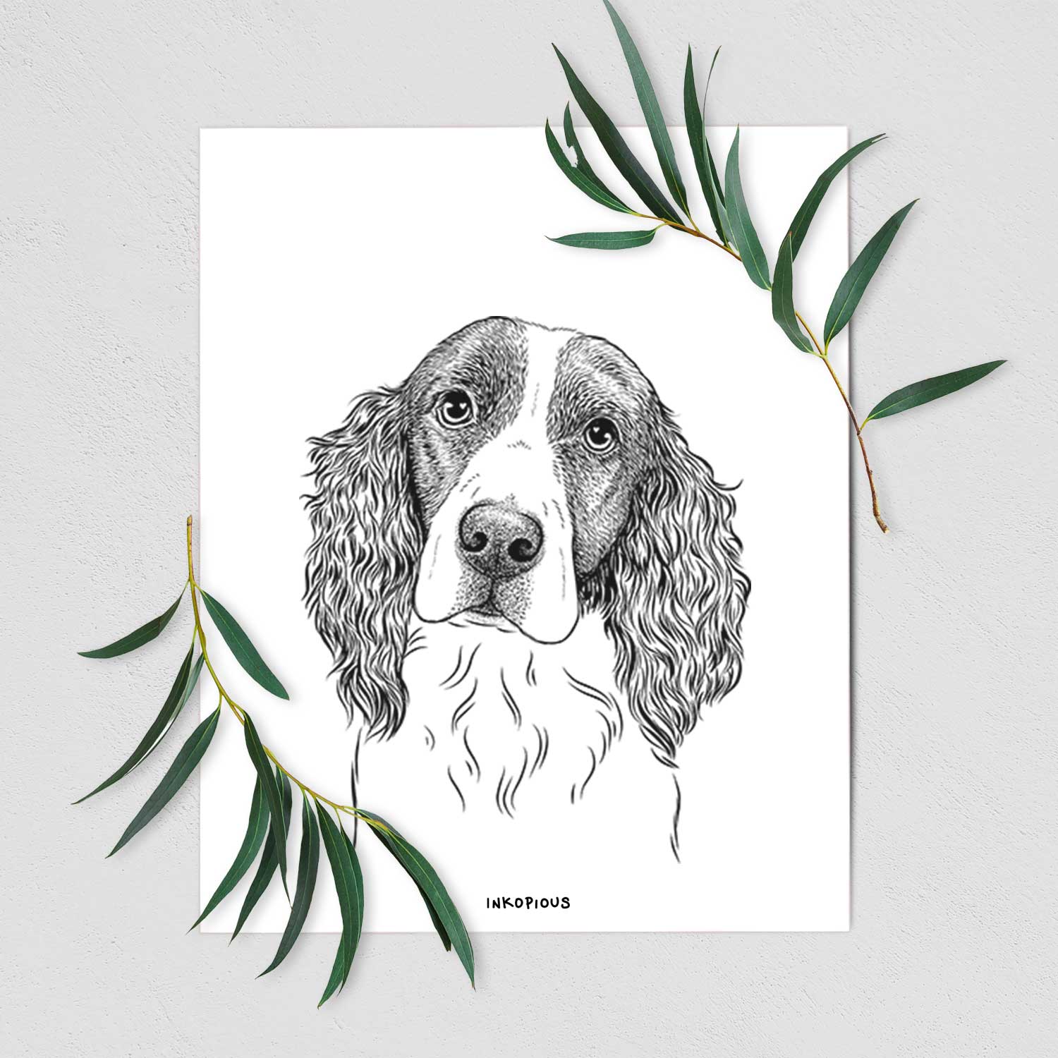 Annie the English Springer Spaniel Art Print