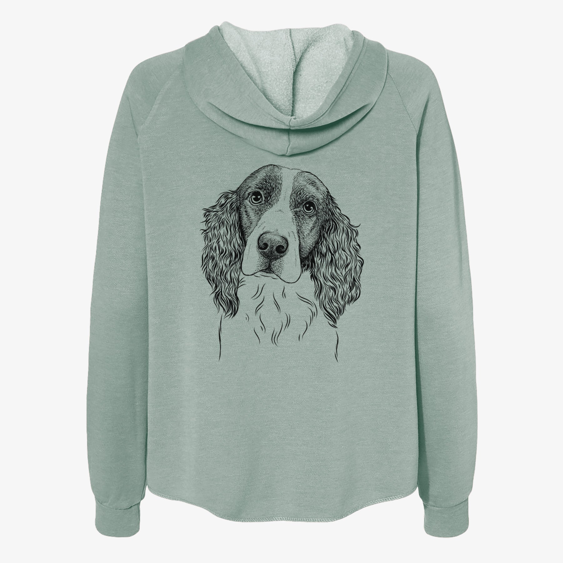 Annie the English Springer Spaniel - Women's Cali Wave Zip-Up Sweatshirt