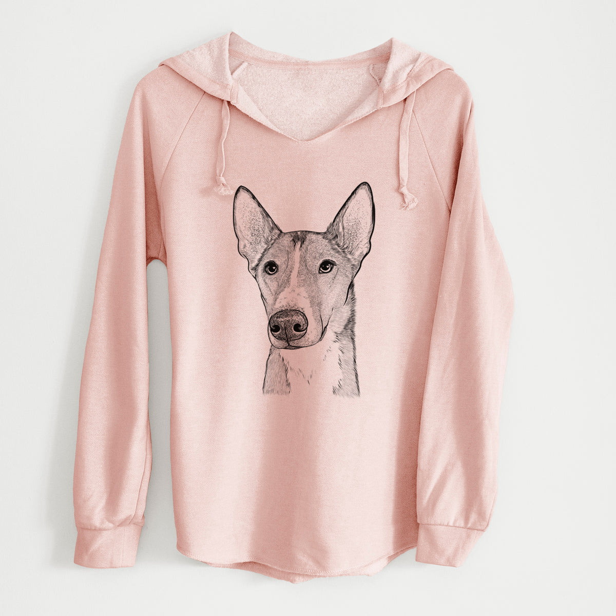Bare Anubis the Alaskan Husky - Cali Wave Hooded Sweatshirt