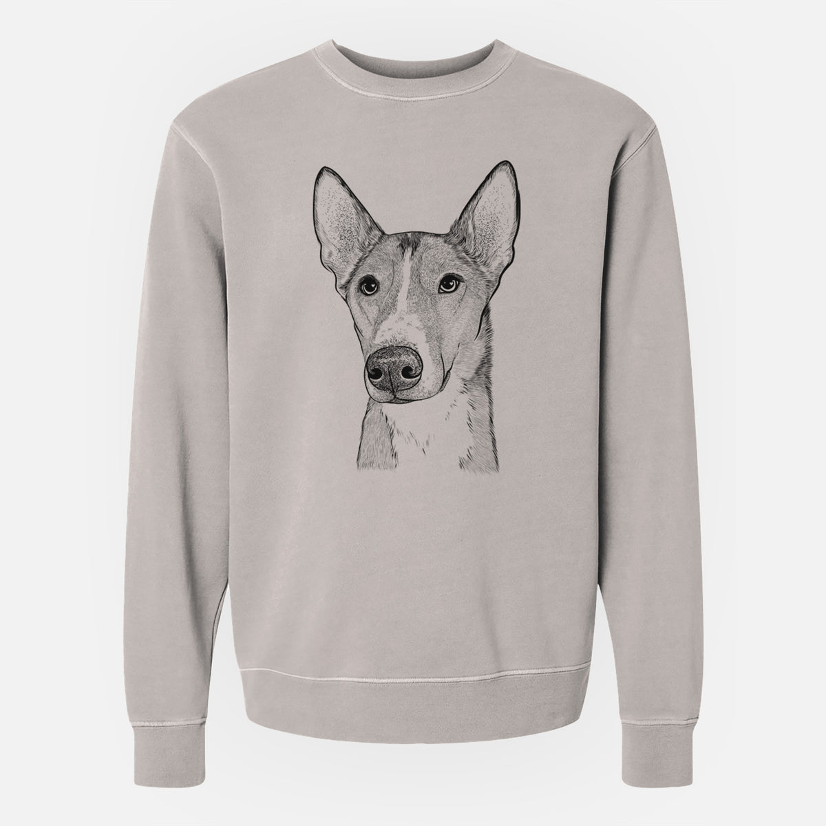 Bare Anubis the Alaskan Husky - Unisex Pigment Dyed Crew Sweatshirt