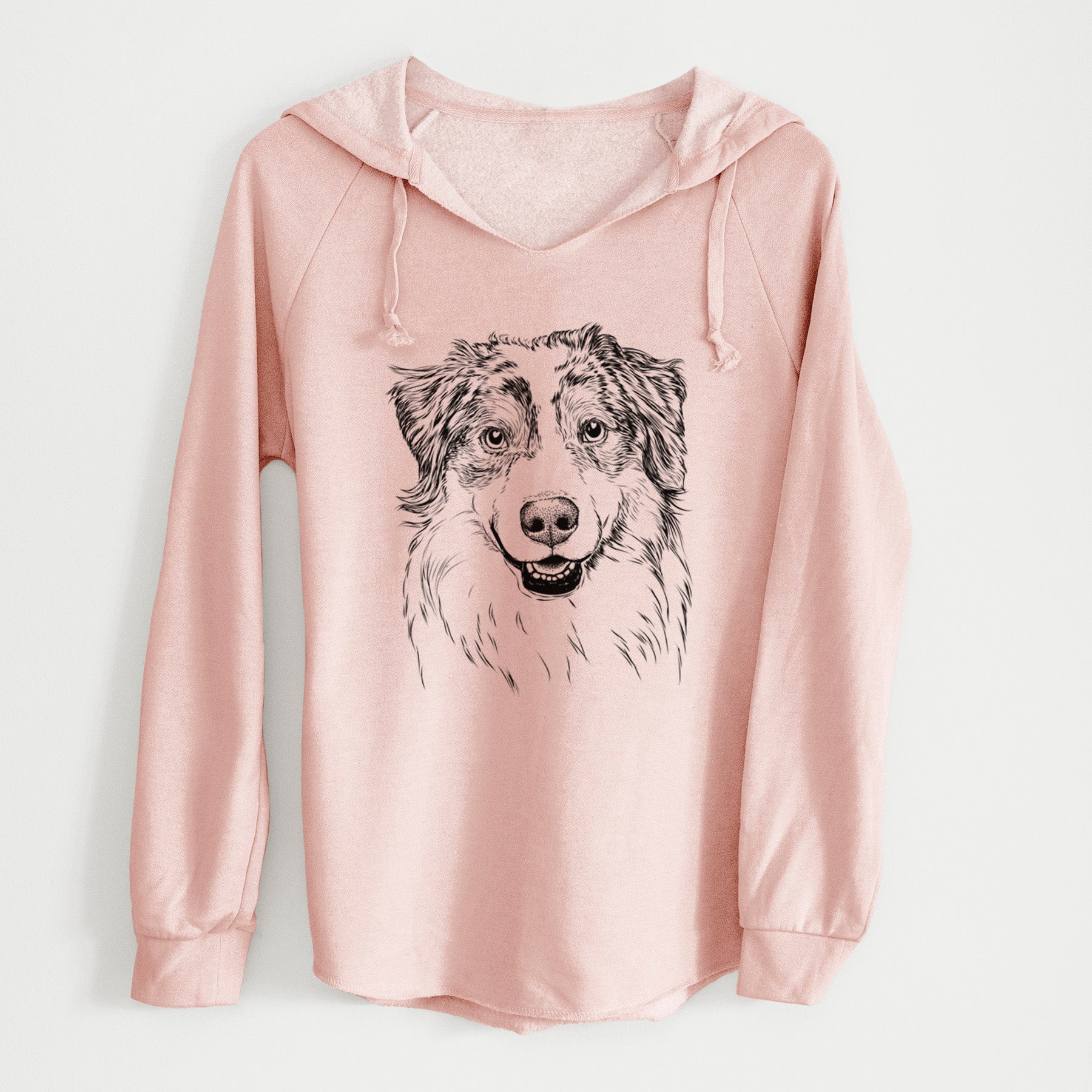 Bare Aonghus the Australian Shepherd - Cali Wave Hooded Sweatshirt