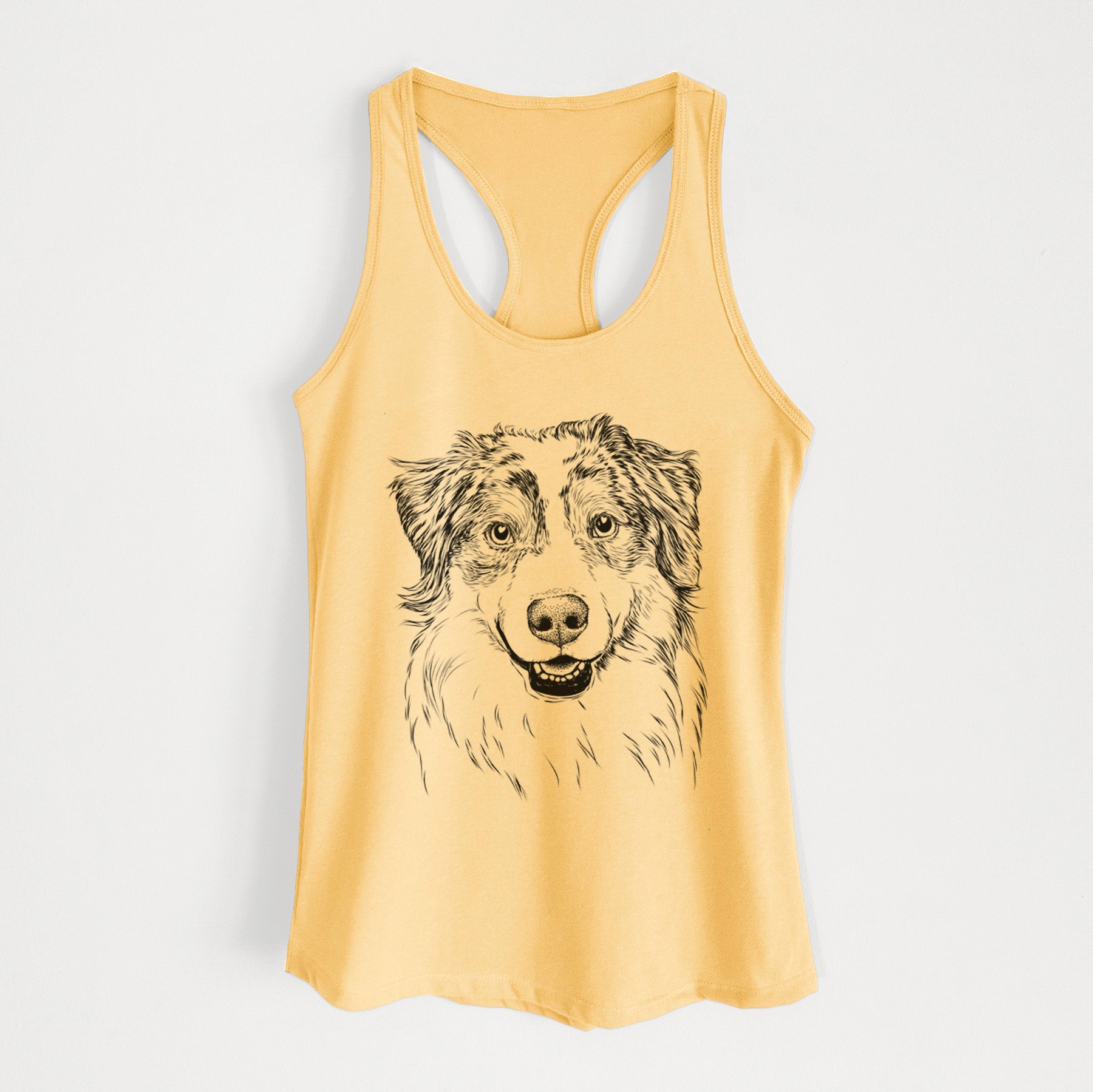 Aonghus the Australian Shepherd - Women's Racerback Tanktop