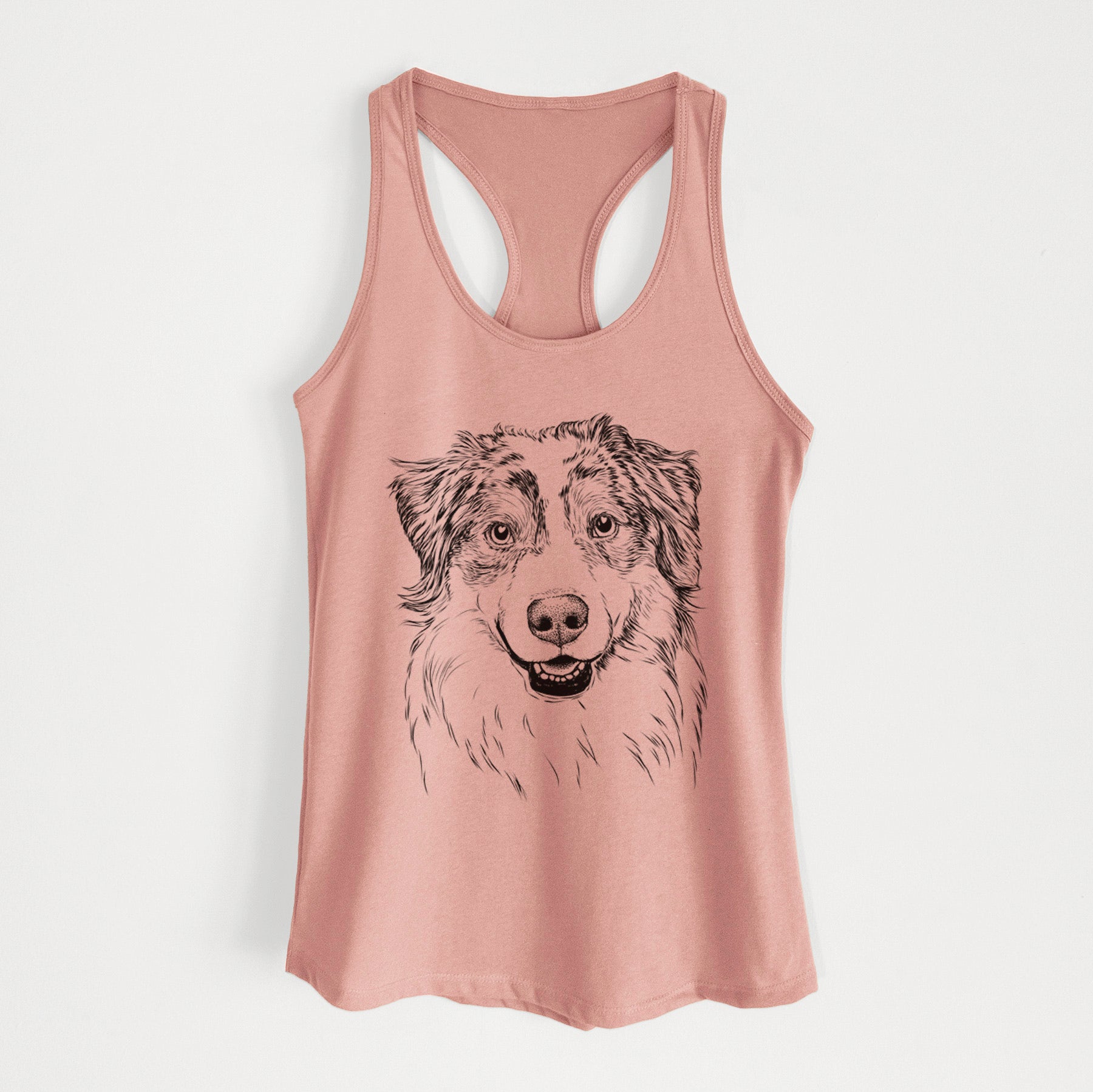 Aonghus the Australian Shepherd - Women's Racerback Tanktop