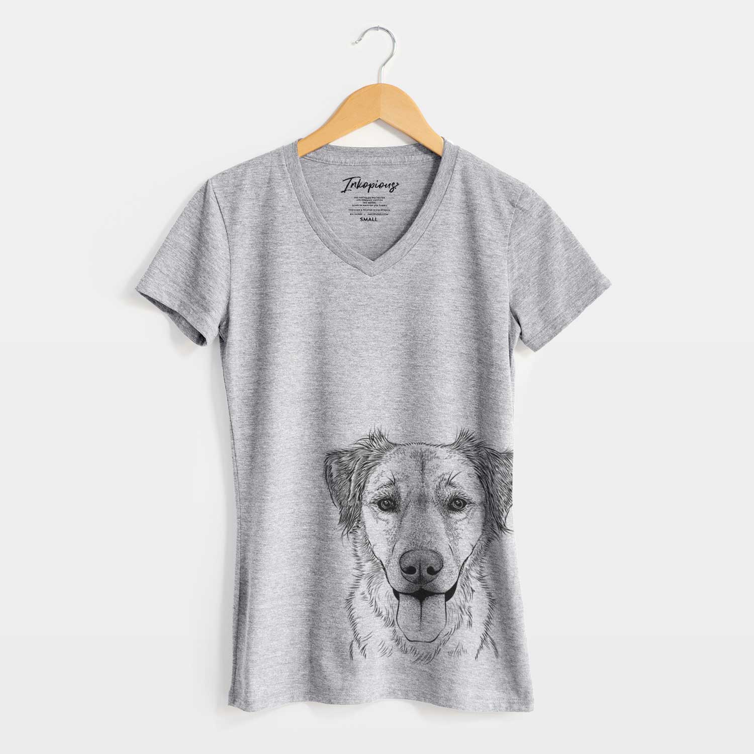 Bare Apollo the Mixed Breed - Women's V-neck Shirt