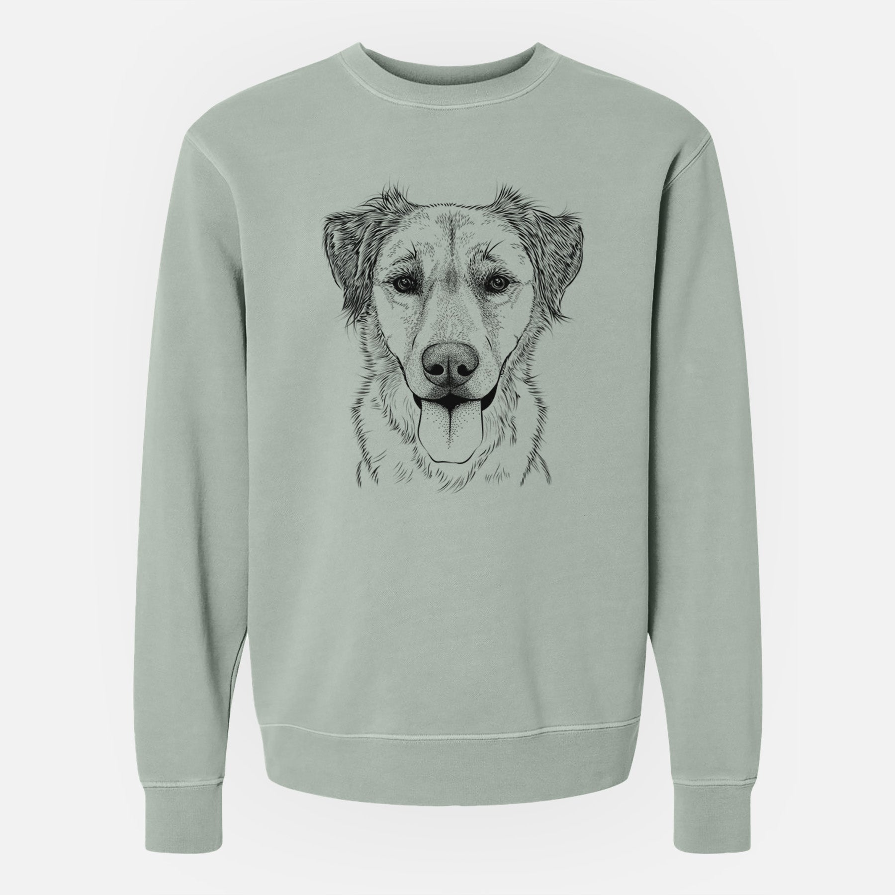 Bare Apollo the Mixed Breed - Unisex Pigment Dyed Crew Sweatshirt