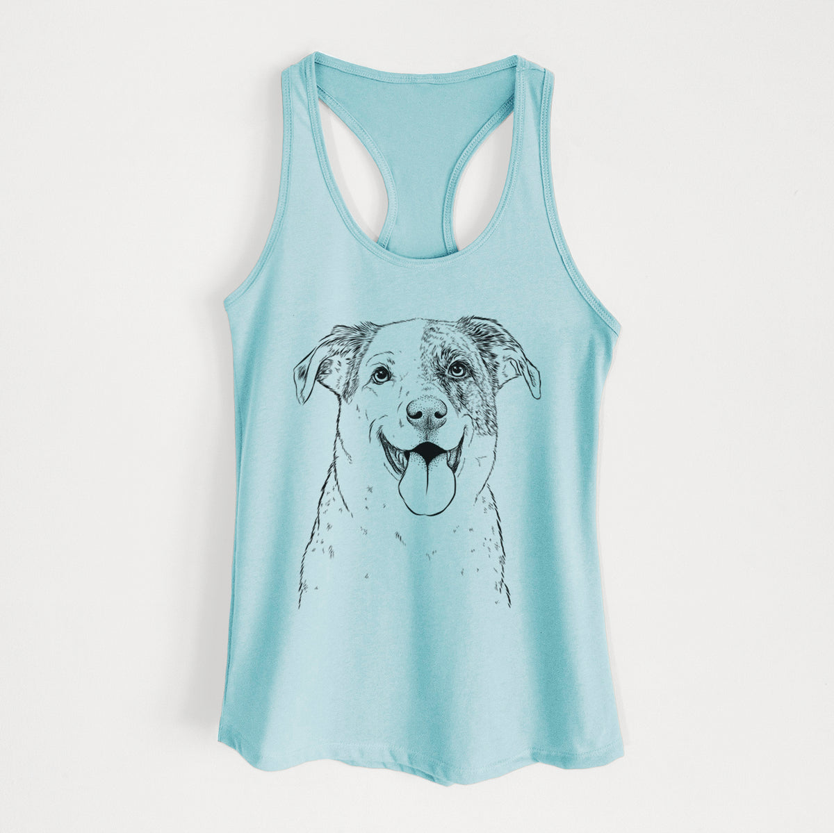 Archer the Shepherd Mix - Women's Racerback Tanktop