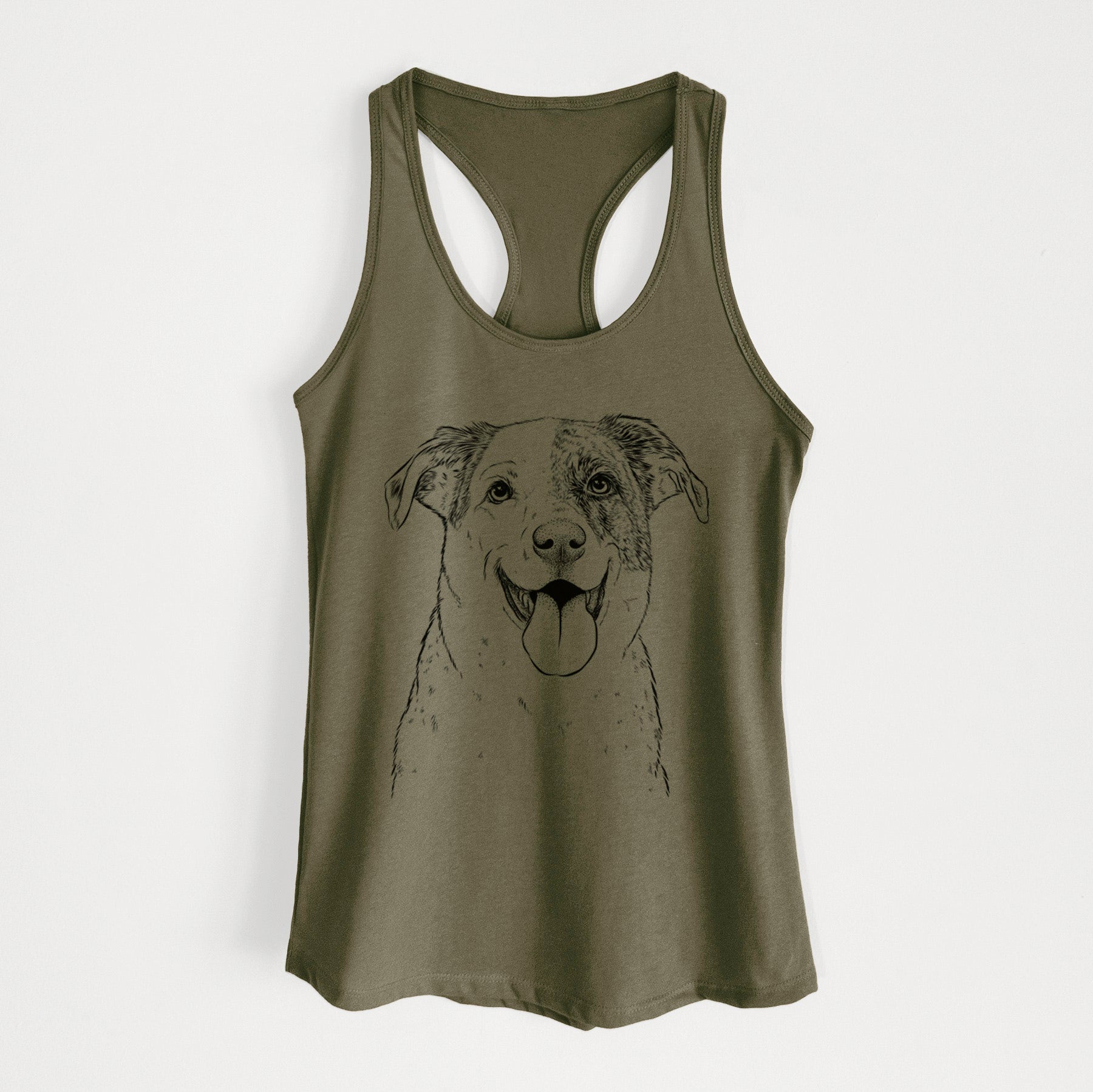 Archer the Shepherd Mix - Women's Racerback Tanktop
