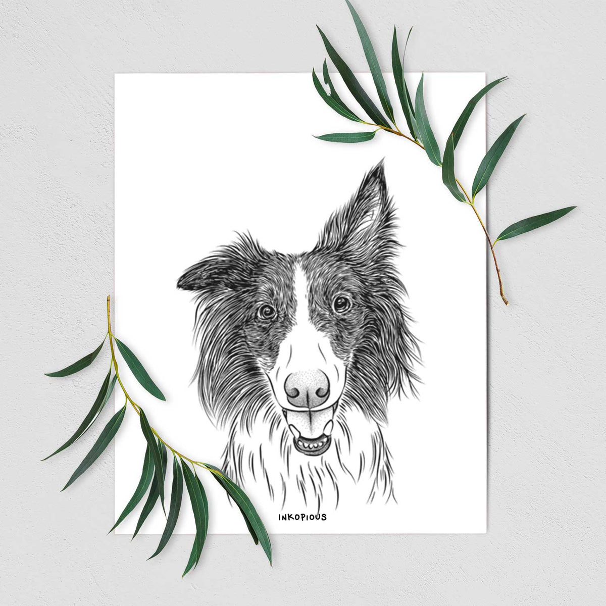 Archie the Silken Windhound Art Print