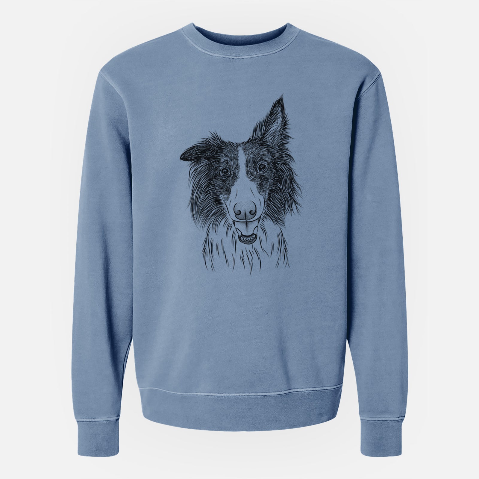 Bare Archie the Silken Windhound - Unisex Pigment Dyed Crew Sweatshirt