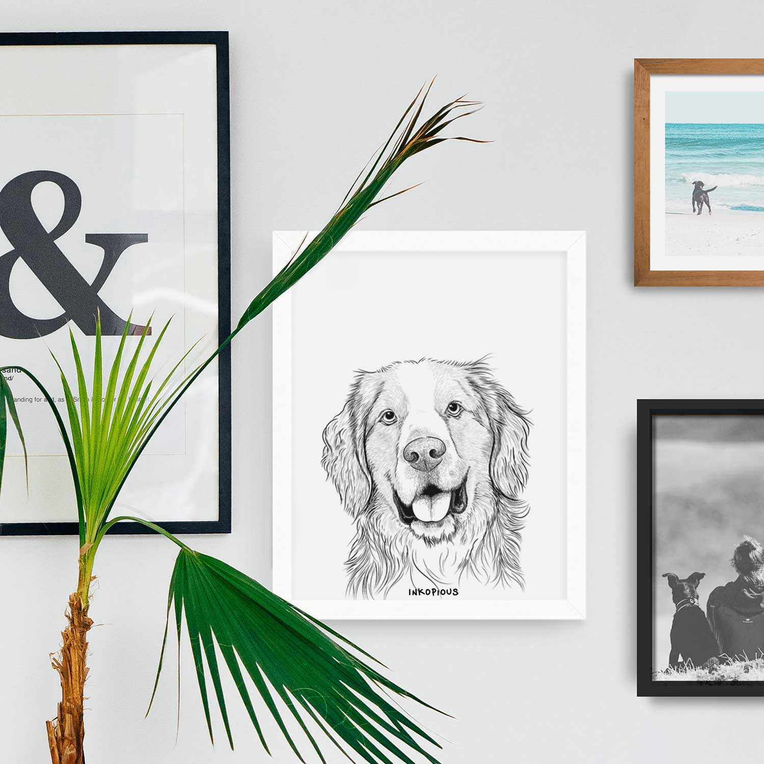 Archie Benjamin the Mixed Breed Art Print