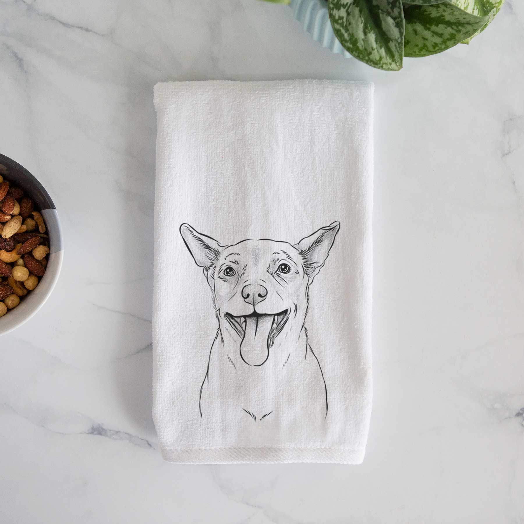 Archie the Chihuahua Mix Decorative Hand Towel