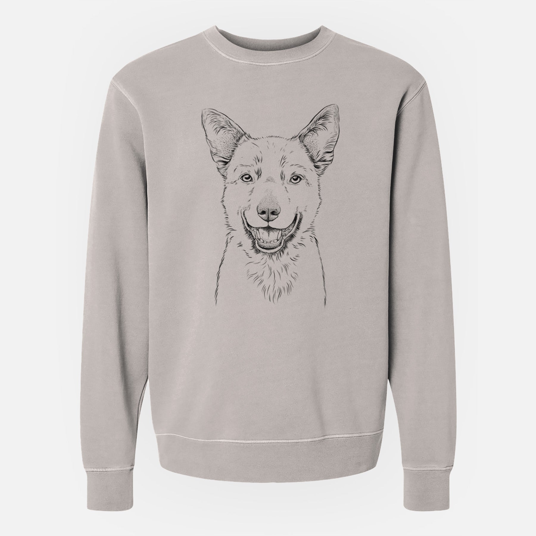 Bare Arden the Australian Kelpie - Unisex Pigment Dyed Crew Sweatshirt