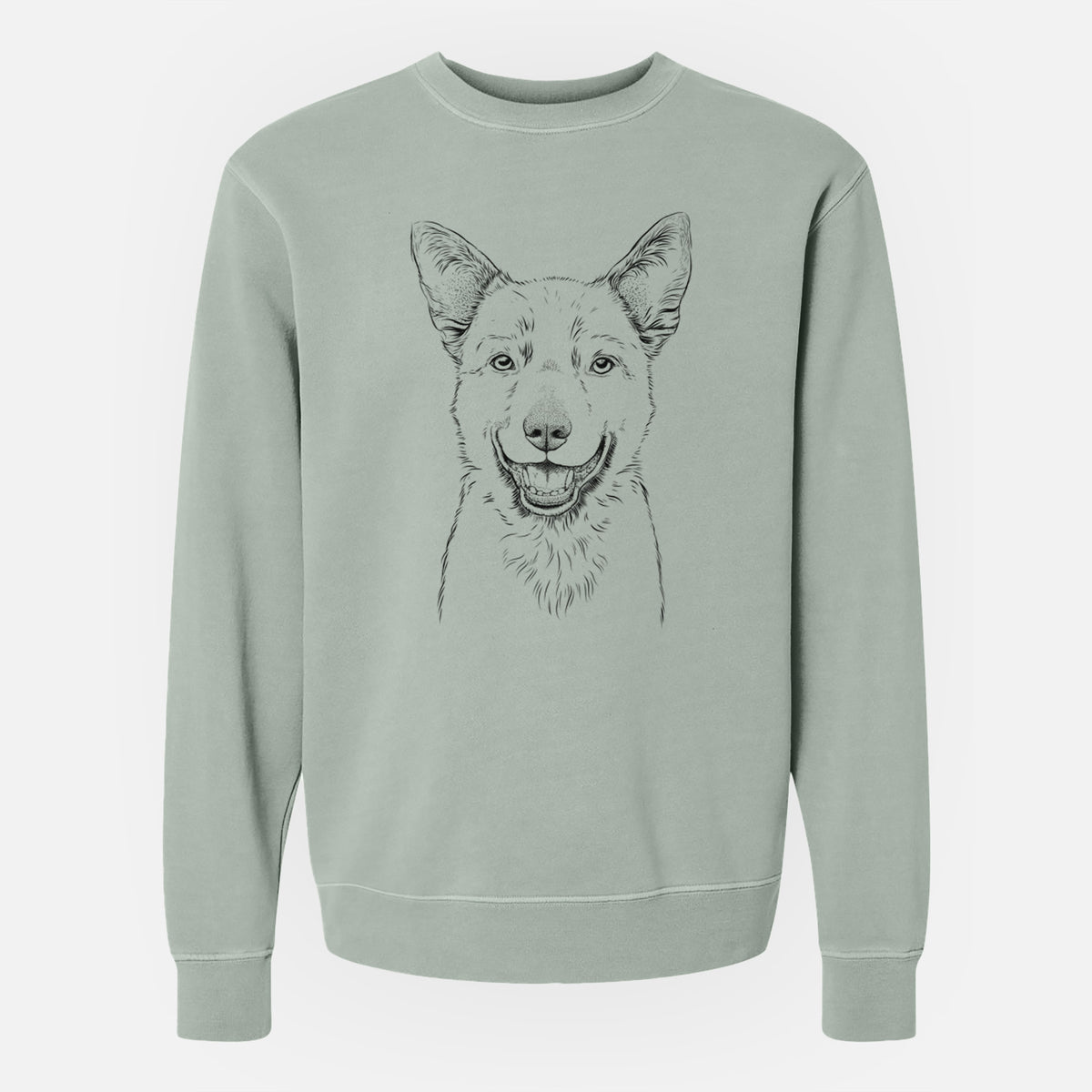 Bare Arden the Australian Kelpie - Unisex Pigment Dyed Crew Sweatshirt