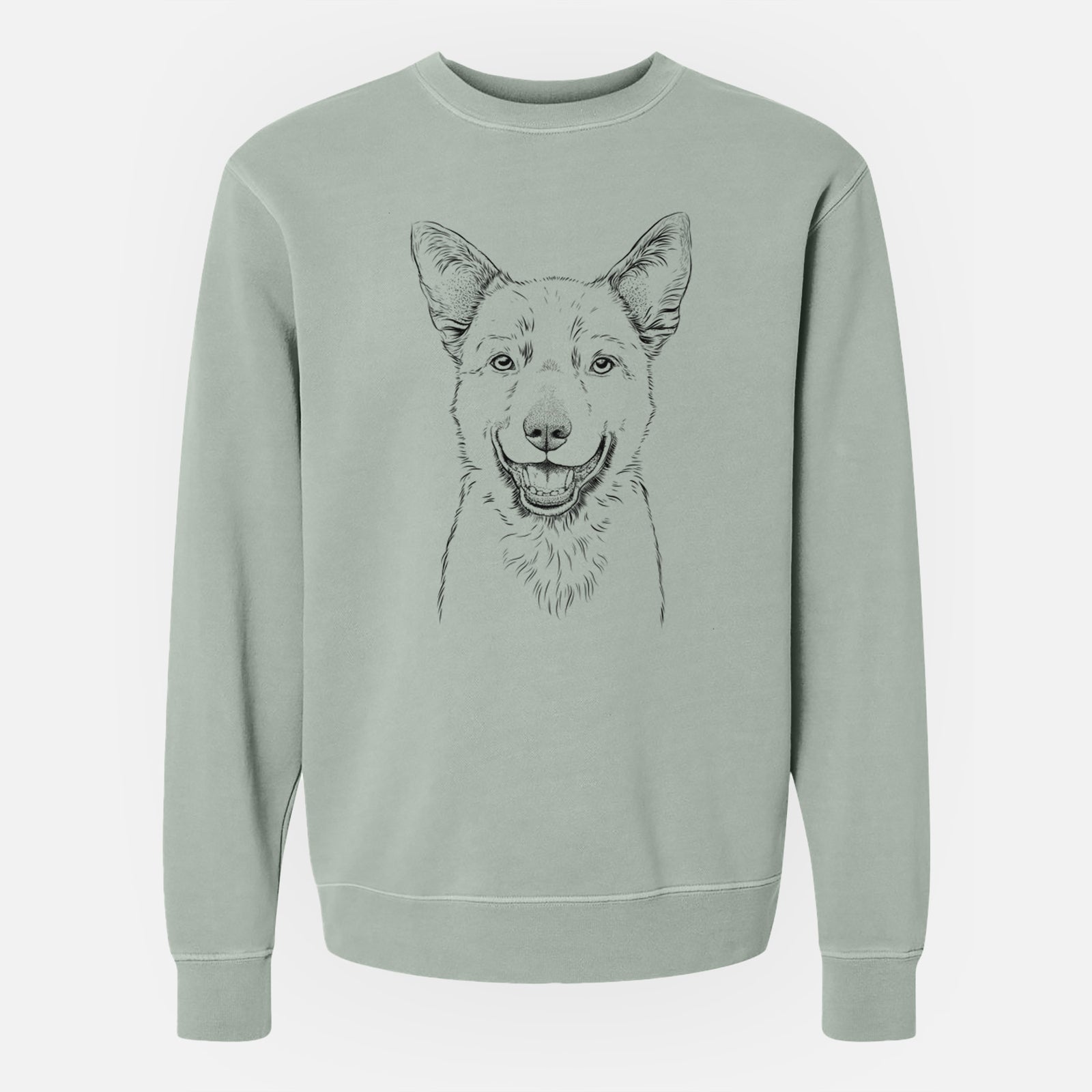 Bare Arden the Australian Kelpie - Unisex Pigment Dyed Crew Sweatshirt