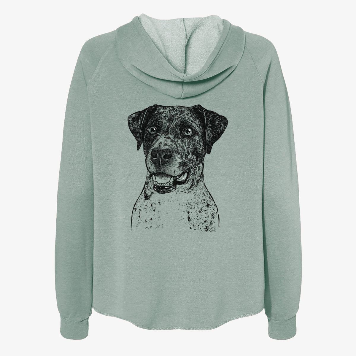 Argos the Catahoula - Women's Cali Wave Zip-Up Sweatshirt