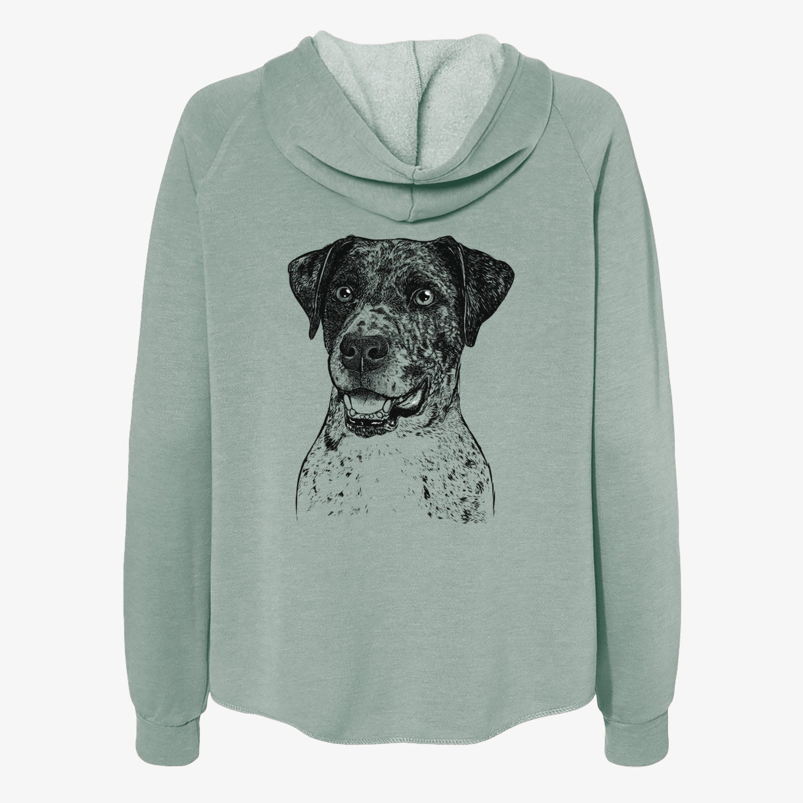 Argos the Catahoula - Women's Cali Wave Zip-Up Sweatshirt