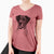 Bare Argos the Catahoula - Women's V-neck Shirt