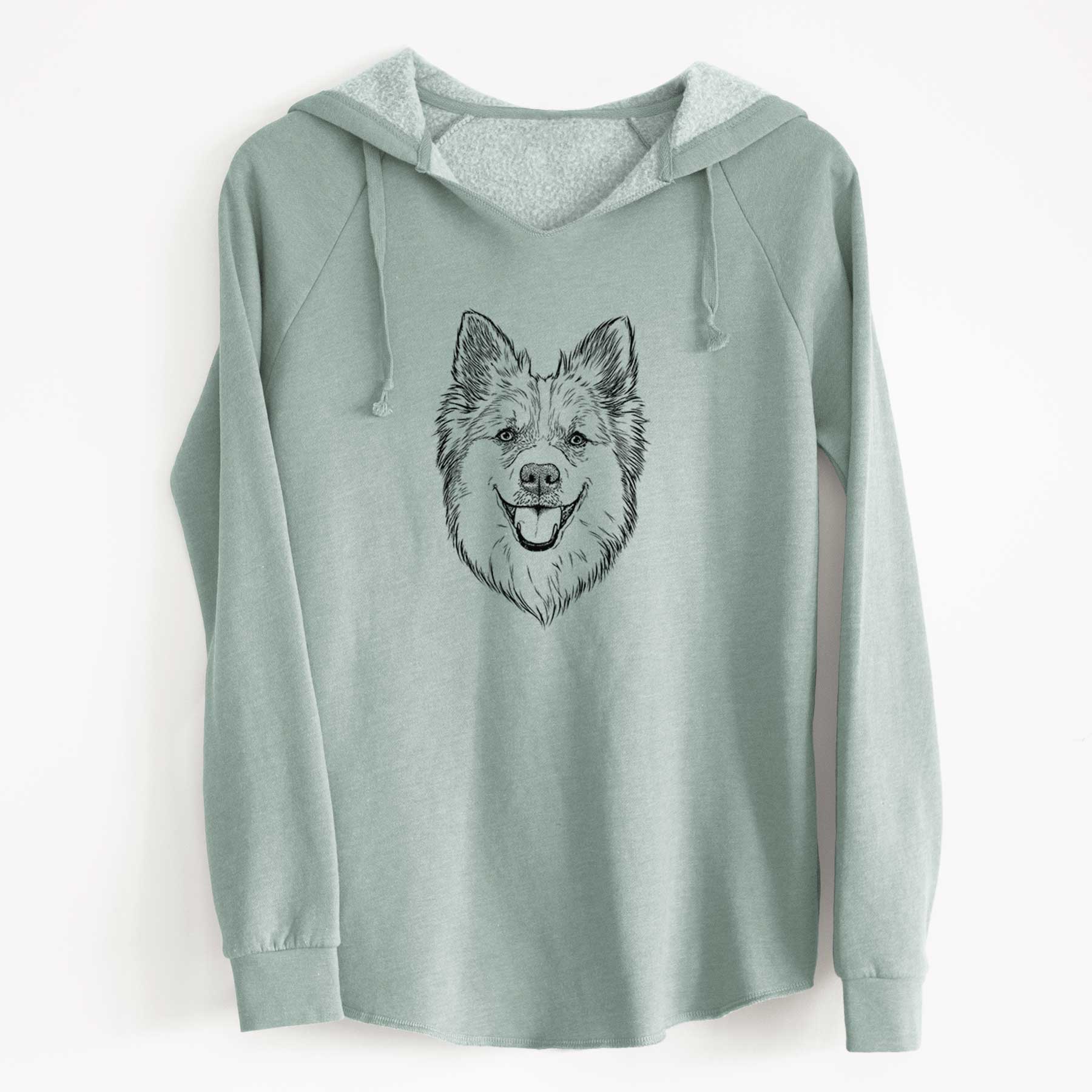 Bare Ari the Icelandic Sheepdog - Cali Wave Hooded Sweatshirt