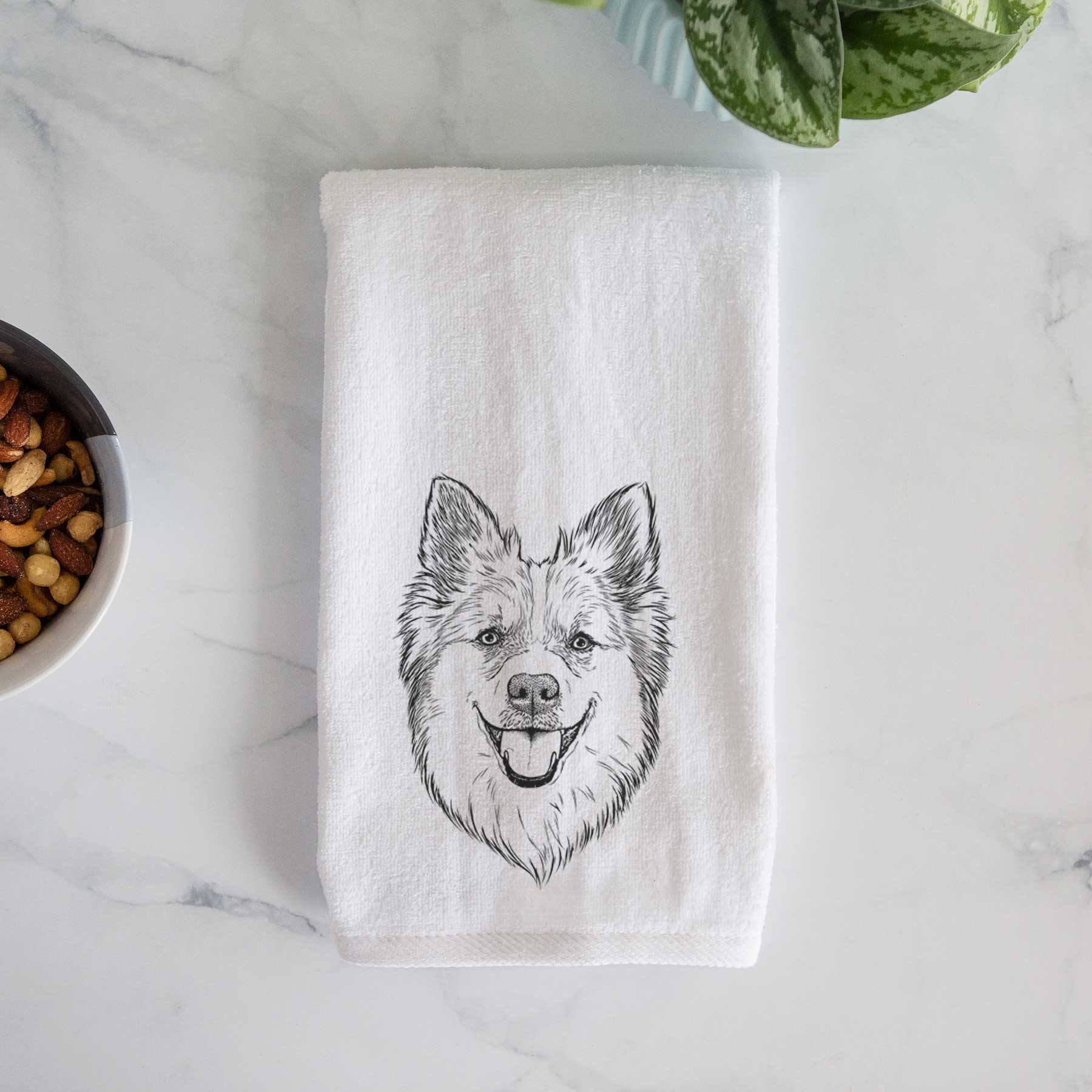 Ari the Icelandic Sheepdog Decorative Hand Towel