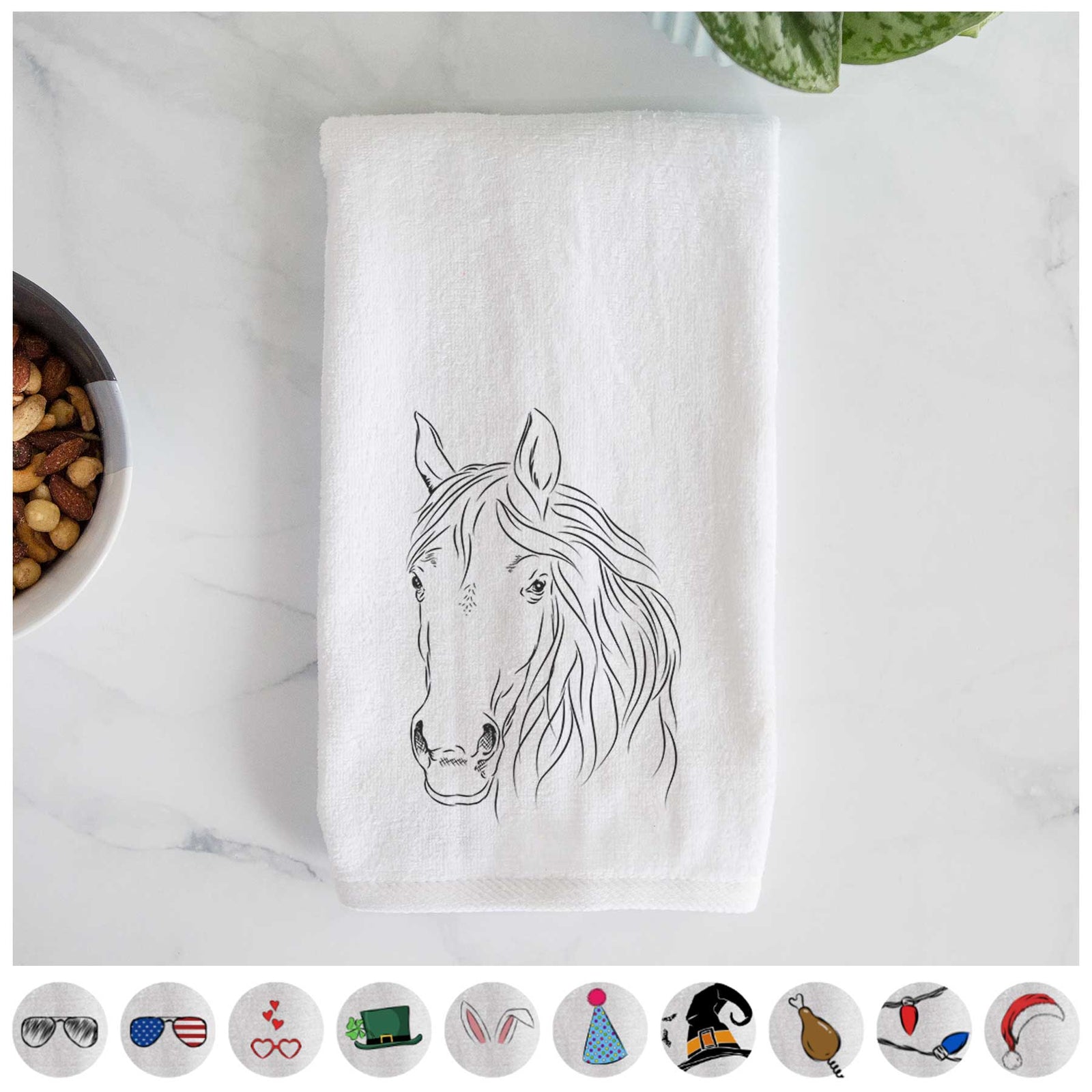 Aria the Horse Decorative Hand Towel