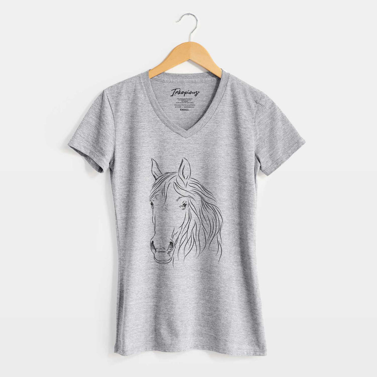 Bare Aria the Horse - Women's V-neck Shirt
