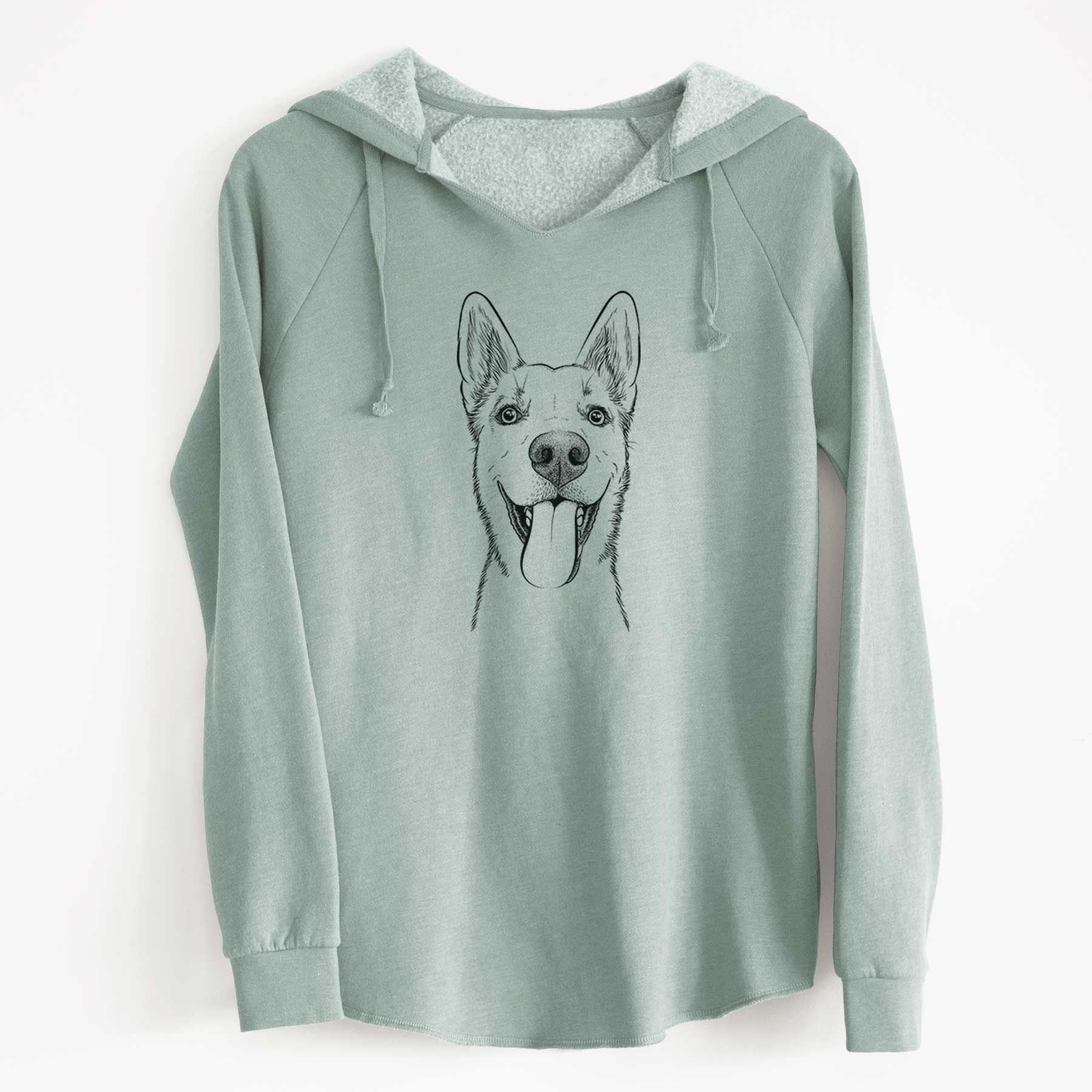 Bare Arlo the Husky Shepherd Mix - Cali Wave Hooded Sweatshirt